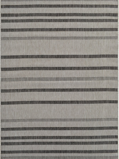 Tappeto disegno a righe grigio per  esterni balcone terrazzo - VR1002