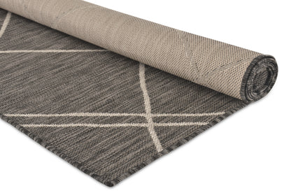 Tappeto outdoor grigio scuro per balcone terrazzo veranda - VR1006