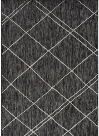 Tappeto outdoor grigio scuro per balcone terrazzo veranda - VR1006