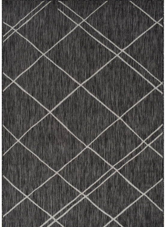 Tappeto outdoor grigio scuro per balcone terrazzo veranda - VR1006